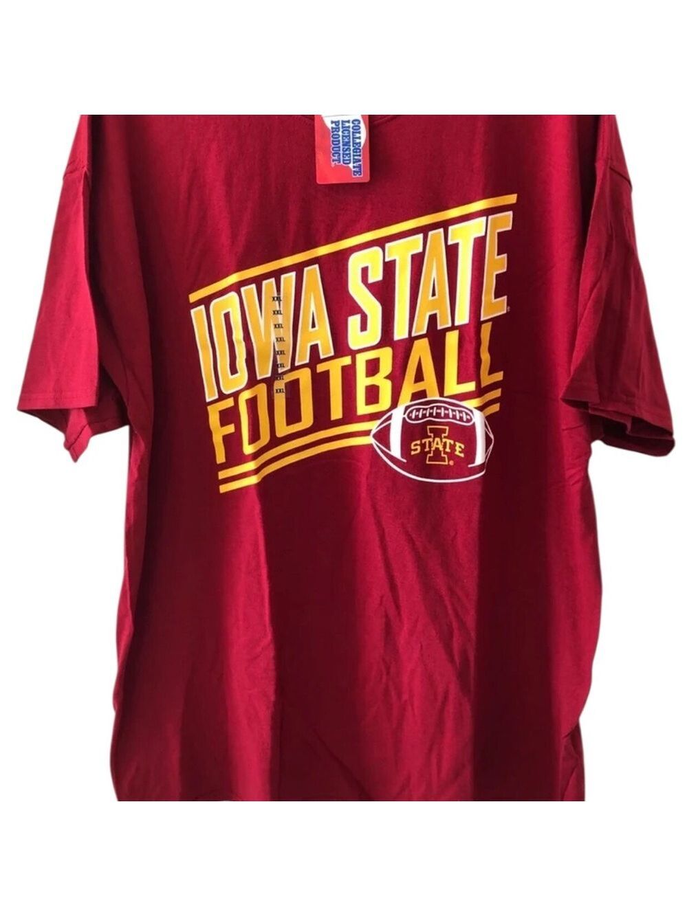 Iowa State Football Red Crewneck T-Shirt New With Tags Collegiate Fan Gear XXL